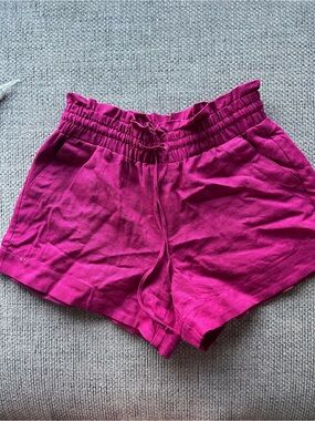a new day Women's Magenta Drawstring Athletic Shorts